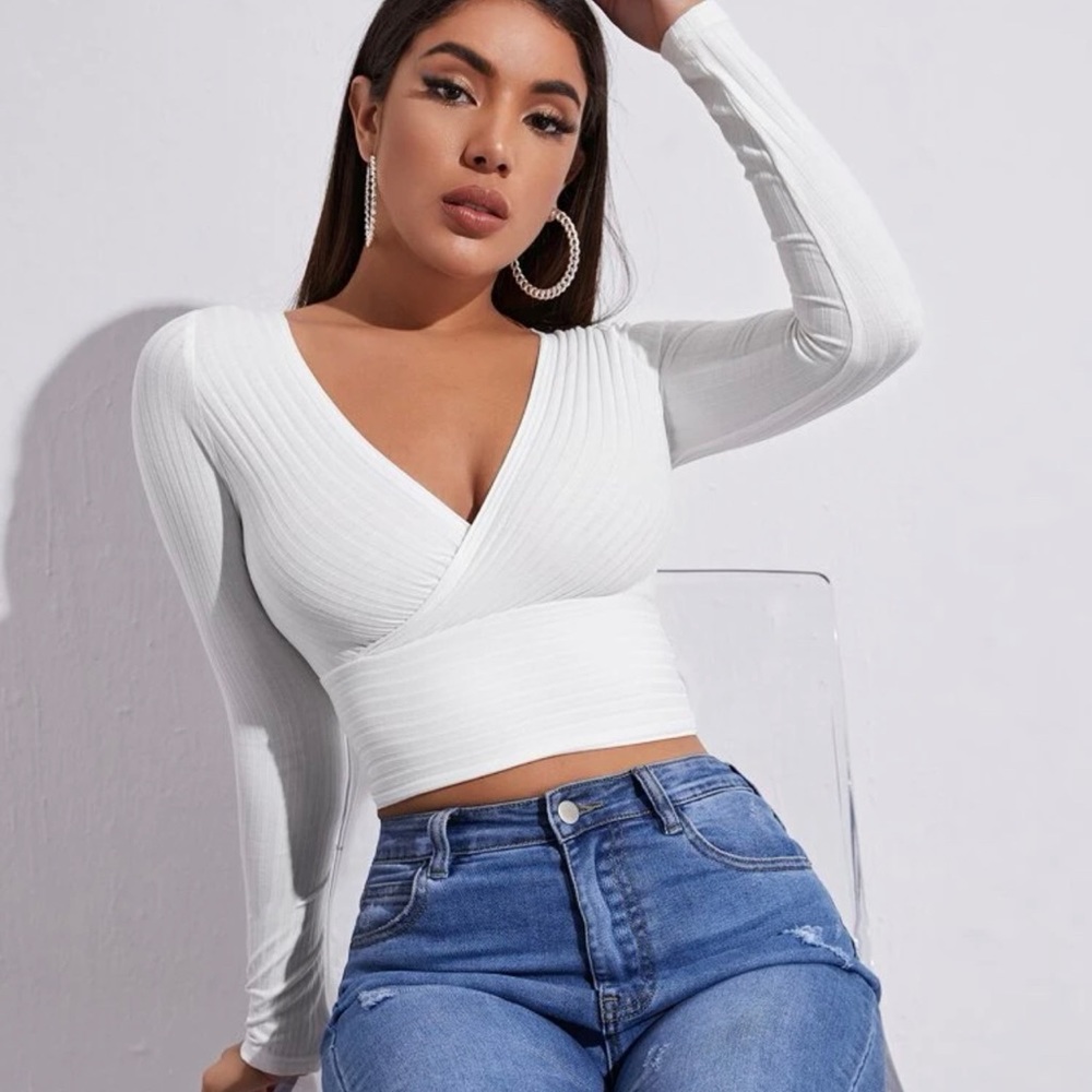 crop top long sleeve